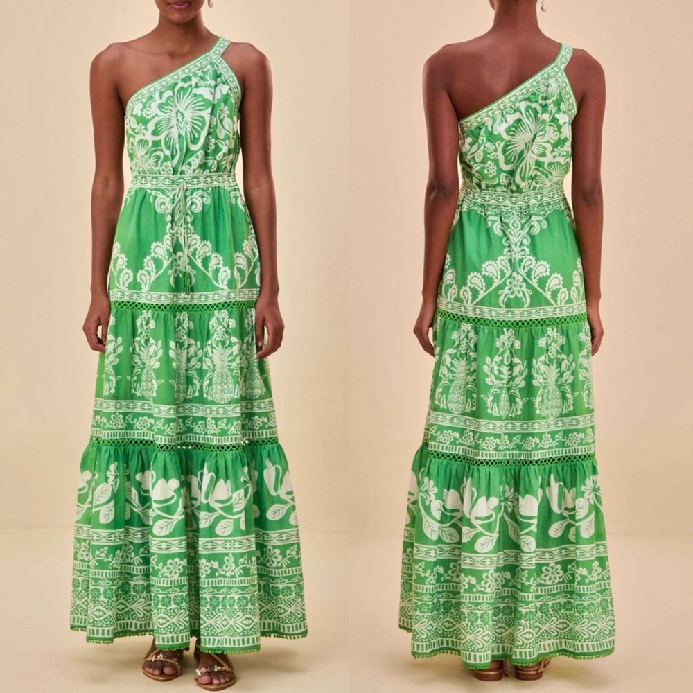 🌺🎉HP🎉🌺 NWT Farm Rio Sweet Garden Maxi Dress - Picture 2 of 16